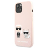 Karl Lagerfeld Slilicone Karl & Choupette - Etui iPhone 13 Mini (różowy)