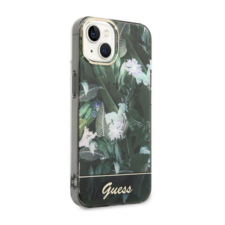 Guess Jungle Case - Etui iPhone 14 (zielony)