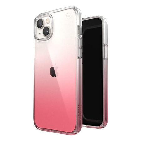 Speck Presidio Perfect-Clear + Ombre - Etui iPhone 14 Plus z powłoką MICROBAN (Clear / Vintage Rose Fade)