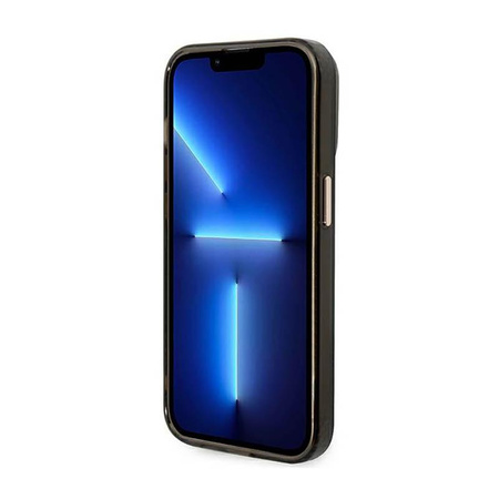Guess Gold Outline Translucent MagSafe - Etui iPhone 14 Pro (czarny)