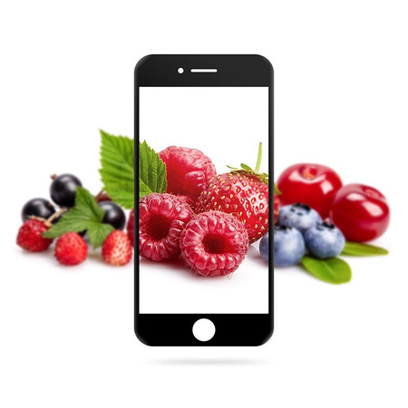 Crong 3D Armour Glass – Szkło hartowane 9H na cały ekran iPhone SE (2022/2020) / 8 / 7 + ramka instalacyjna