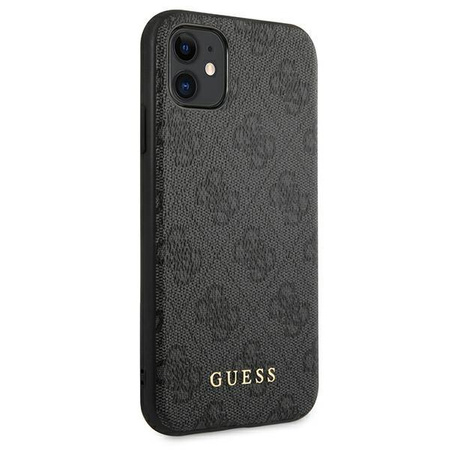Guess 4G Metal Gold Logo – Etui iPhone 11 (szary)