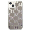 Karl Lagerfeld Monogram Liquid Glitter - Etui iPhone 14 (srebrny)