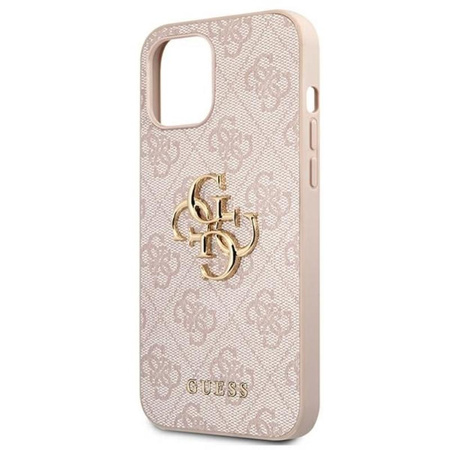 Guess 4G Big Metal Logo – Etui iPhone 12 Pro Max (różowy)