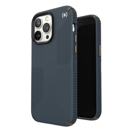 Speck Presidio2 Grip - Antypoślizgowe etui iPhone 14 Pro Max (Charcoal / Cool Bronze / Slate)