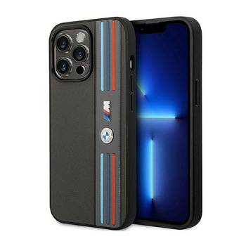 BMW Tricolor M Collection - Etui iPhone 14 Pro (szary)