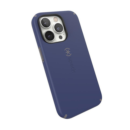 Speck CandyShell Pro + MagSafe - Etui iPhone 14 Pro z powłoką MICROBAN (Prussian Blue / Cloudy Grey)