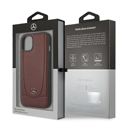 Mercedes Leather Urban Line - Etui iPhone 13 (czerwony)