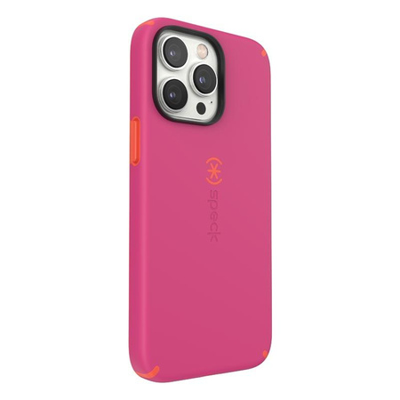 Speck CandyShell Pro + MagSafe - Etui iPhone 14 Pro Max z powłoką MICROBAN (Digital Pink / Energy Red)