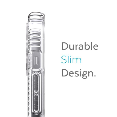 Speck Presidio Perfect-Clear with Grips - Etui iPhone 13 Pro Max / iPhone 12 Pro Max z powłoką MICROBAN (Clear)