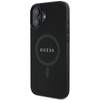 Guess Saffiano Classic Logo MagSafe - Etui iPhone 16 Plus (czarny)