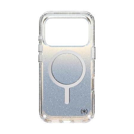 Speck Presidio Lux MagSafe - Etui iPhone 17 Pro (Hyper Mirror Glitter / Silver Metallic)