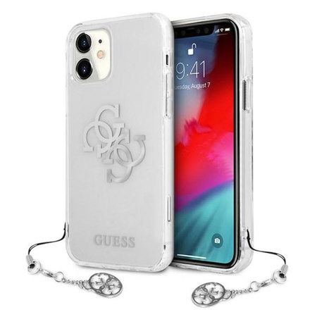 Guess 4G Big Logo Charm - Etui iPhone 11 (srebrny charms)