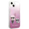 Karl Lagerfeld Ikonik & Choupette - Etui iPhone 13 Mini (różowy)