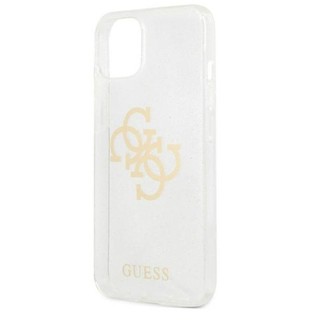 Guess Glitter 4G Big Logo - Etui iPhone 13 (przezroczysty)