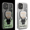 Karl Lagerfeld Glitter Glowdark Ikonik - Etui iPhone 11