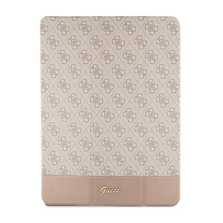 Guess 4G Stripe Allover - Etui iPad 10.2" (2021-2019) (Różowy)