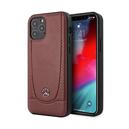 Mercedes Leather Urban Line - Etui iPhone 12 Pro Max (czerwony)