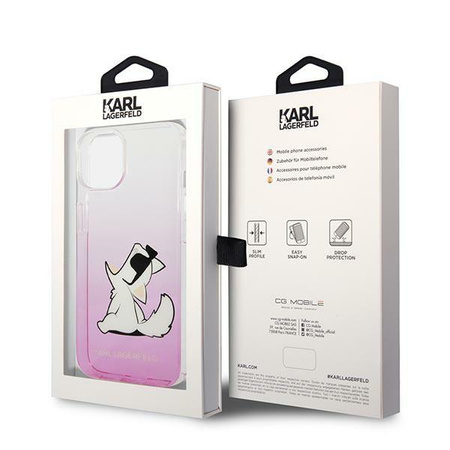 Karl Lagerfeld Choupette Fun Sunglasses - Etui iPhone 14 (różowy)