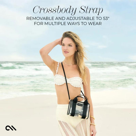Case-Mate Micro Tote Bag - Wodoodporna torba na ramię (Midnight Black/Clear)