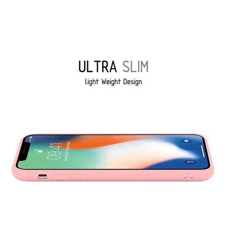 Crong Soft Skin Cover - Etui iPhone Xs / X (różowy)