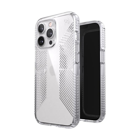 Speck Presidio Perfect-Clear with Grips - Etui iPhone 13 Pro z powłoką MICROBAN (Clear)