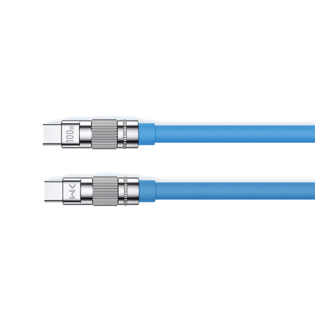 WEKOME WDC-188 Wingle Series - Kabel połączeniowy USB-C do USB-C 100W Fast Charging 1 m (Niebieski)