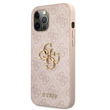 Guess 4G Big Metal Logo – Etui iPhone 12 Pro Max (różowy)