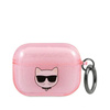 Karl Lagerfeld Choupette Head Glitter - Etui AirPods 3 (różowy)