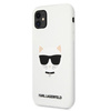 Karl Lagerfeld Choupette Head Silicone - Etui iPhone 11 (biały)