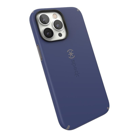 Speck CandyShell Pro + MagSafe - Etui iPhone 14 Pro Max z powłoką MICROBAN (Prussian Blue / Cloudy Grey)