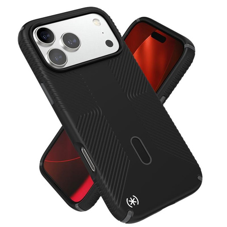 Speck Presidio2 Grip ClickLock & MagSafe – etui na iPhone'a 17 Pro Max (czarne / szare / białe)