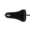 Kanex USB-C Car Charger - Ładowarka samochodowa z kablem USB-C, 3 A, 1.2 m + USB Port 1 A (Black)