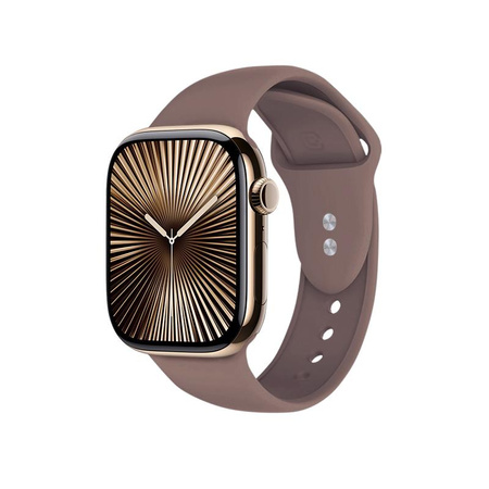 Crong Liquid - Pasek do Apple Watch 38/40/41/42 mm (brązowy)