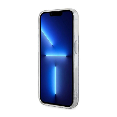 Guess Leopard MagSafe - Etui iPhone 14 Pro (Niebieski)