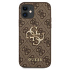 Guess 4G Big Metal Logo - Etui iPhone 12 mini (brązowy)