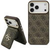 Guess Bundle Pack MagSafe 4G - Zestaw etui + portfel MagSafe do iPhone 17 Pro Max (brązowy)