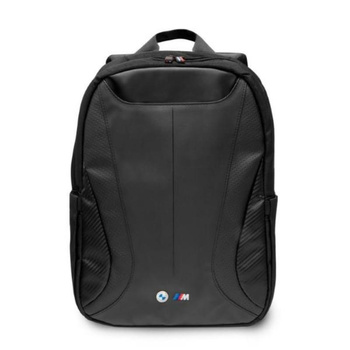 BMW Carbon&Leather Tricolor - Plecak na notebooka 16" (czarny)