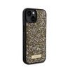 Guess Rhinestone Metal Logo - Etui iPhone 15 (żółty)