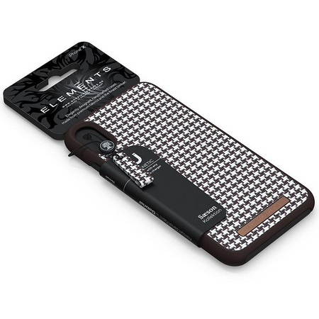 Nordic Elements Saeson Idun - Materiałowe etui iPhone 8 Plus / 7 Plus / 6s Plus / 6 Plus (Dark Brown Pattern 2)