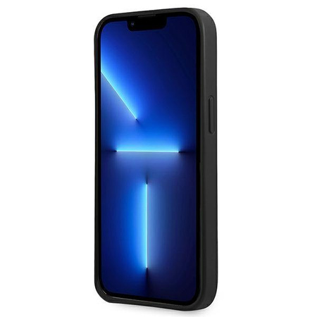 Guess Saffiano Triangle Logo Case – Etui iPhone 13 (czarny)