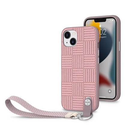 Moshi Altra - Etui z odpinaną smyczką iPhone 13 (antybakteryjne NanoShield™) (Pink)