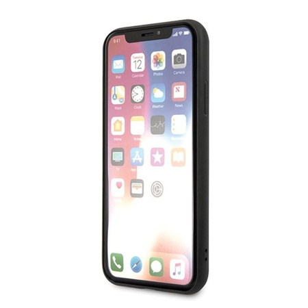 Guess 4G Bottom Stripe Collection - Etui iPhone Xs / X (szary)