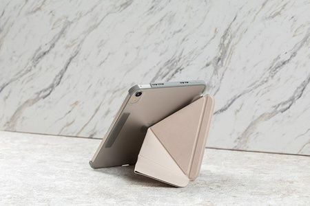 Moshi VersaCover - Etui origami iPad mini 6 (2021) z ładowaniem Apple Pencil (Savanna Beige)