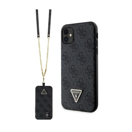 Guess Crossbody 4G Metal Logo - Etui iPhone 11 (czarny)