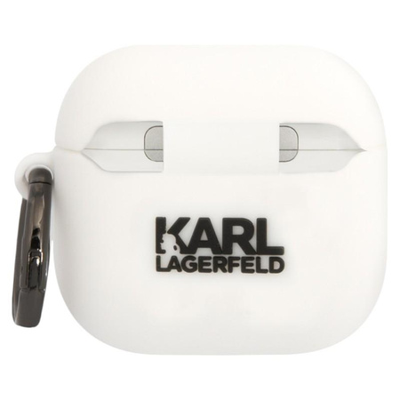 Karl Lagerfeld 3D Silicone NFT - Etui AirPods 4 (biały)