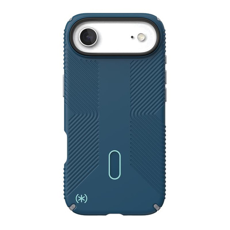 Speck Presidio2 Grip ClickLock & MagSafe - Etui iPhone Air (Deep Sea / Silver Metallic / Spell Blue)