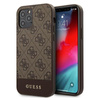 Guess 4G Bottom Stripe Collection - Etui iPhone 12 Pro Max (brązowy)