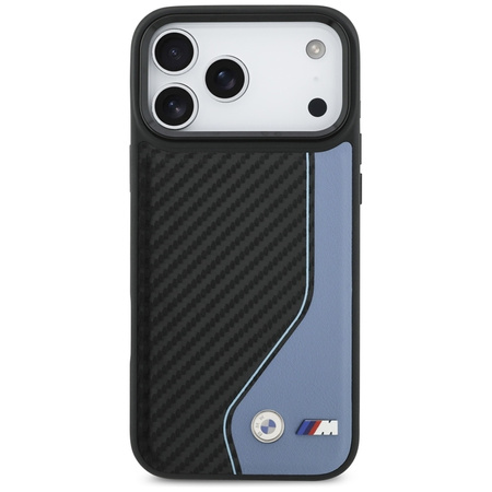 BMW M Carbon Logo MagSafe - Etui iPhone 17 Pro Max (niebieski)