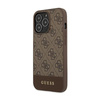 Guess 4G Bottom Stripe Collection - Etui iPhone 13 Pro (brązowy)